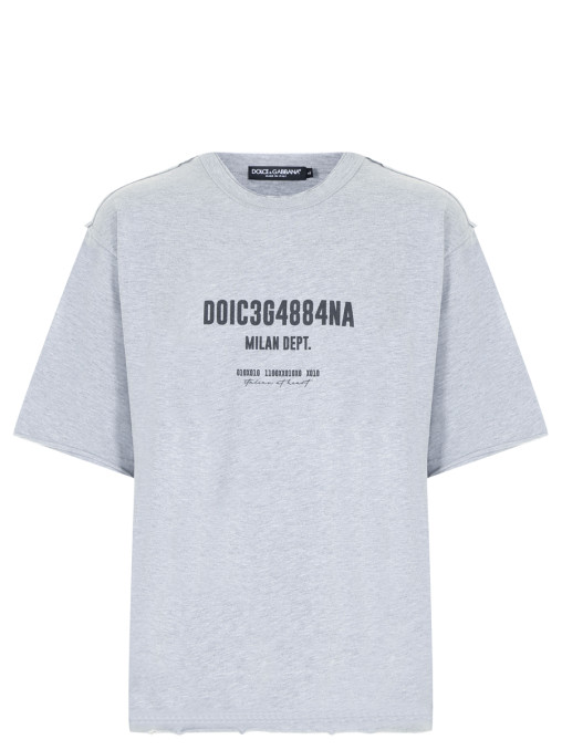 Футболка с принтом DOLCE & GABBANA