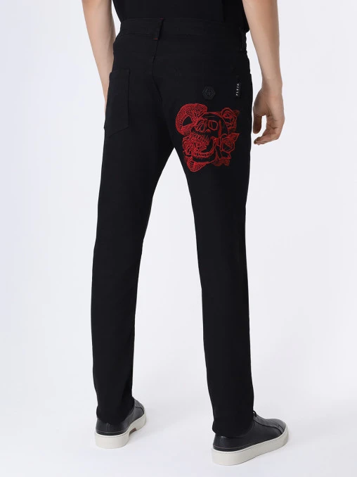 Джинсы Slim Fit хлопковые PHILIPP PLEIN