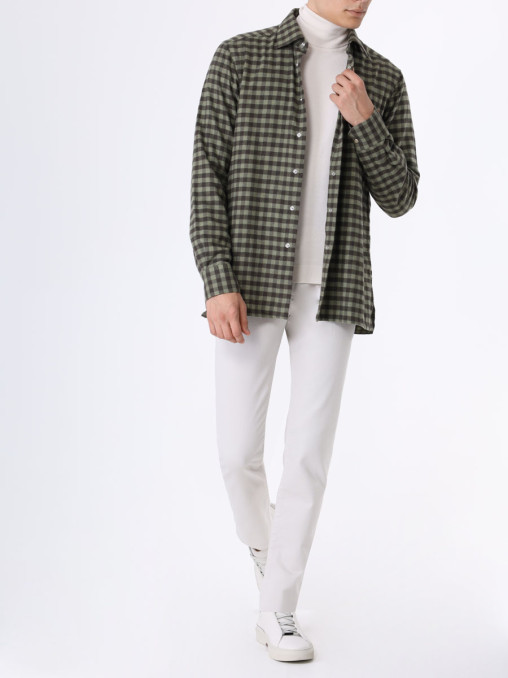 Рубашка хлопковая KITON
