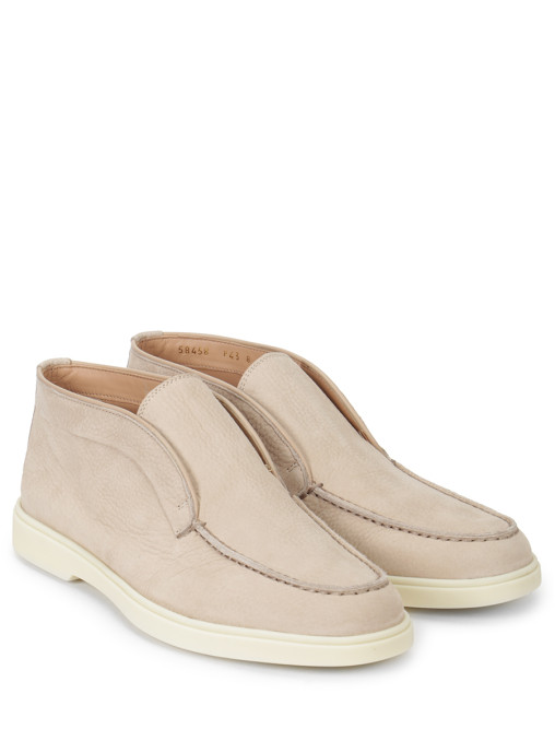 Лоферы из нубука SANTONI