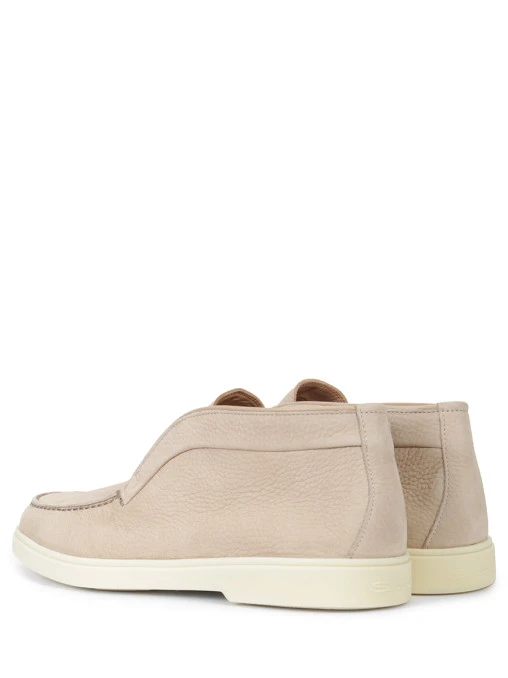 Лоферы из нубука SANTONI