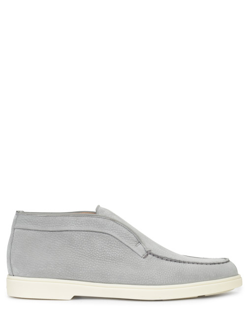 Лоферы из нубука SANTONI