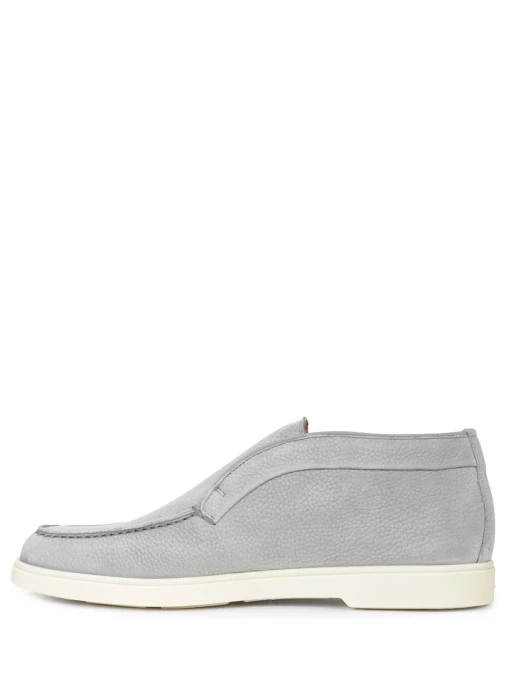 Лоферы из нубука SANTONI