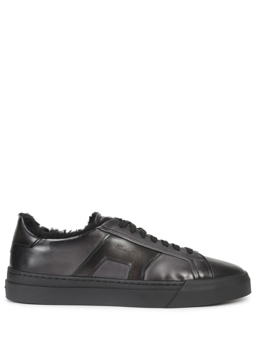 Кеды кожаные на меху SANTONI