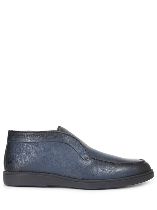 Лоферы кожаные на меху SANTONI