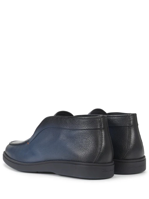 Лоферы кожаные на меху SANTONI