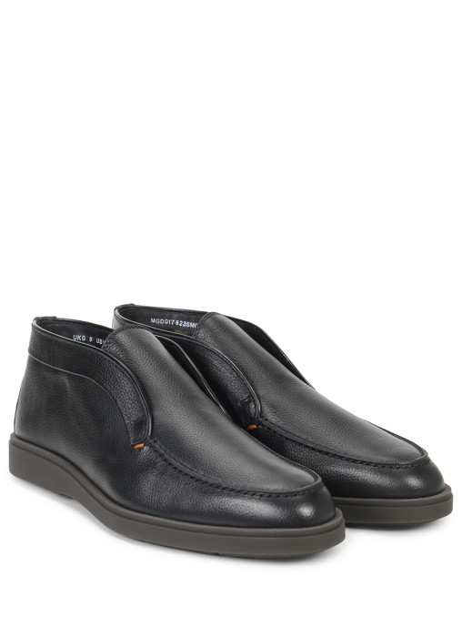 Лоферы кожаные на меху SANTONI