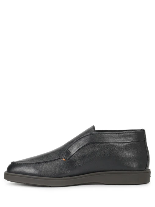 Лоферы кожаные на меху SANTONI