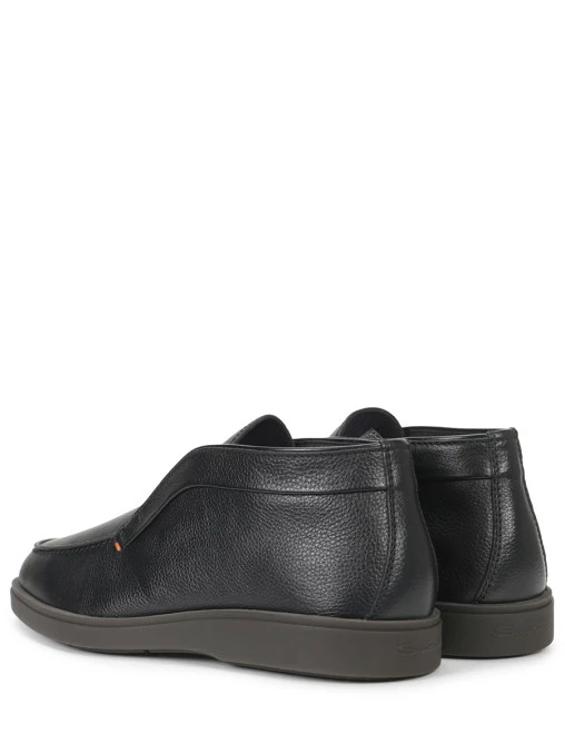 Лоферы кожаные на меху SANTONI