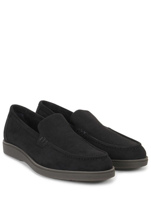 Лоферы текстильные на меху SANTONI