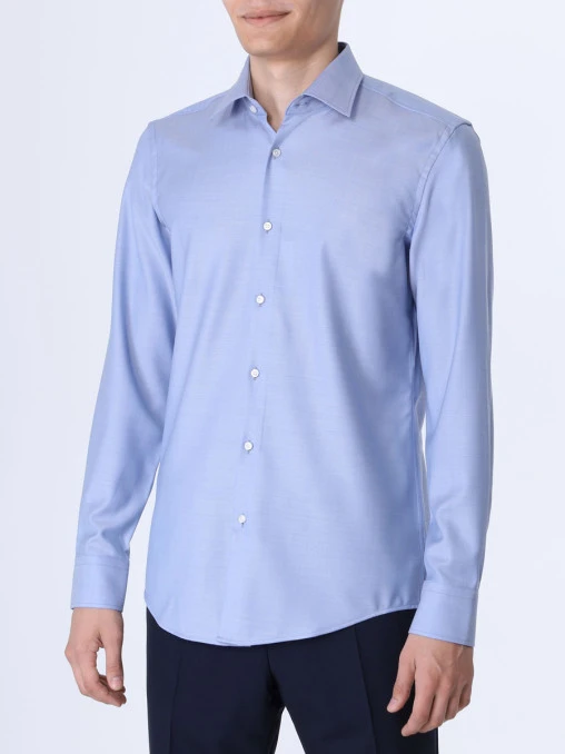 Рубашка Slim Fit шерстяная BOSS