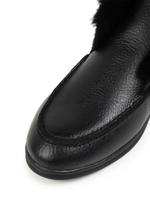 Лоферы LIVORNO BLACK кожаные PONZA