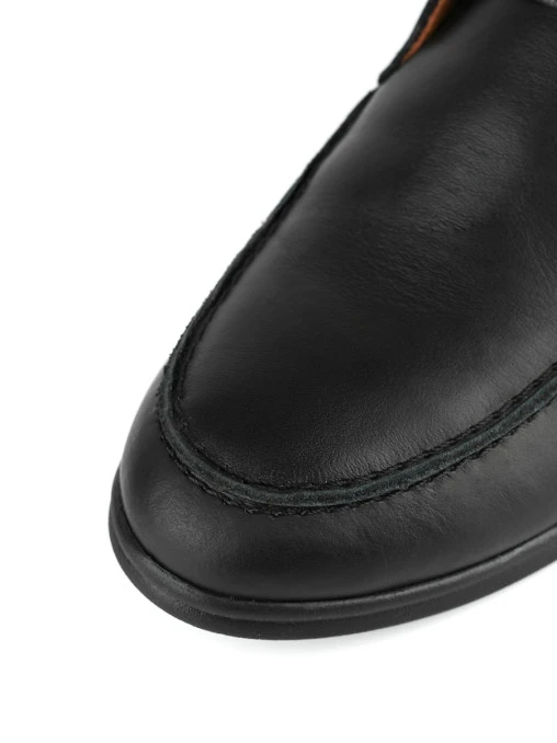 Ботинки Modena Black кожаные PONZA