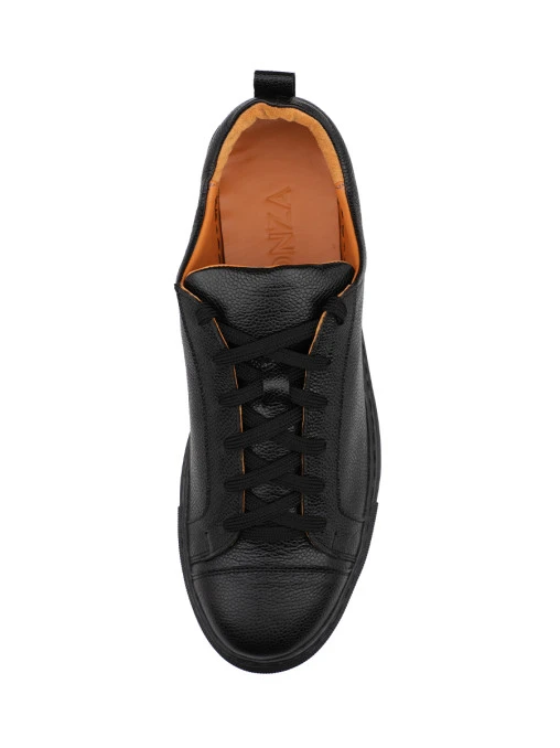 Кеды Palermo Skat Black кожаные PONZA