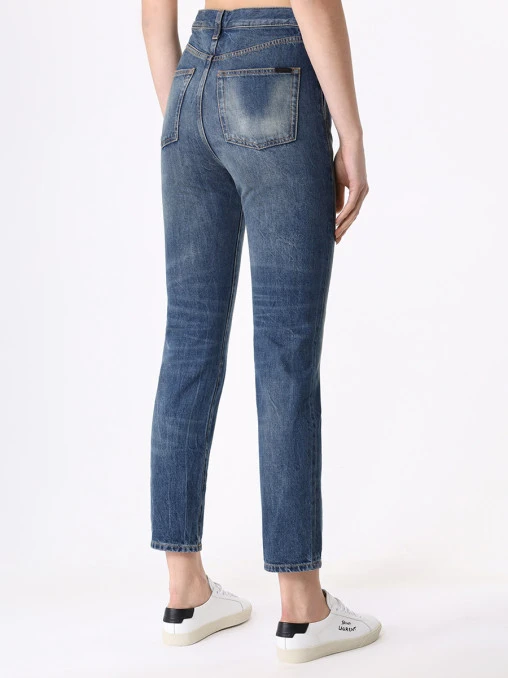 Джинсы хлопковые SAINT LAURENT