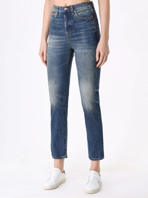 Джинсы хлопковые SAINT LAURENT