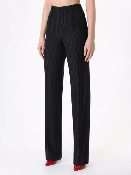 Брюки шерстяные SAINT LAURENT
