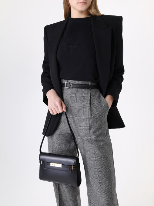 Сумка кожаная Manhattan SAINT LAURENT