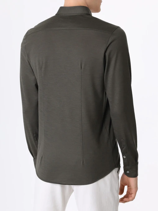 Рубашка Slim Fit шерстяная GRAN SASSO