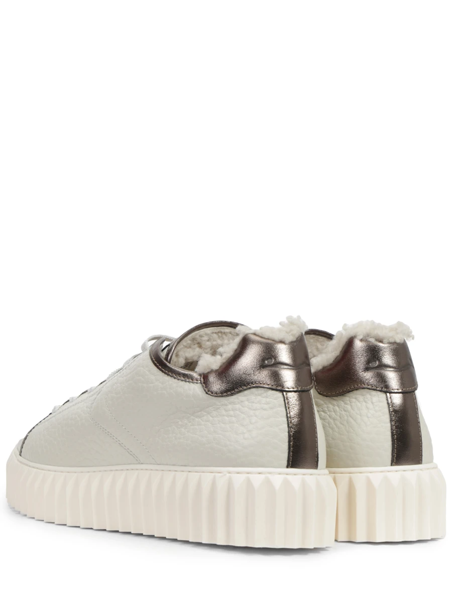 Кеды кожаные на меху