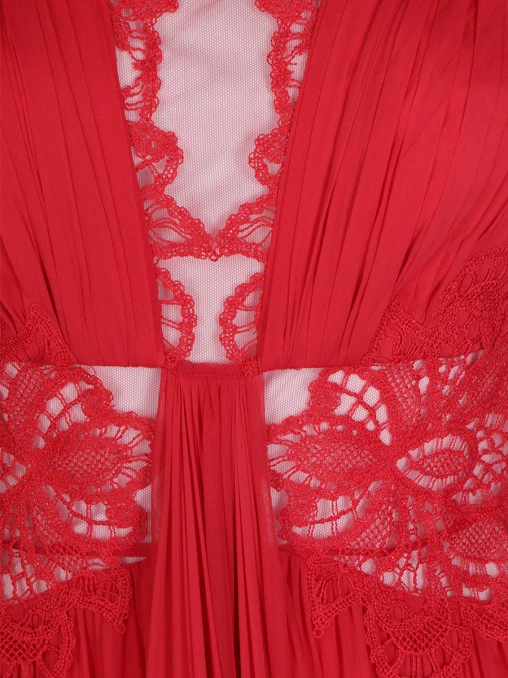 Платье с кружевом ZUHAIR MURAD