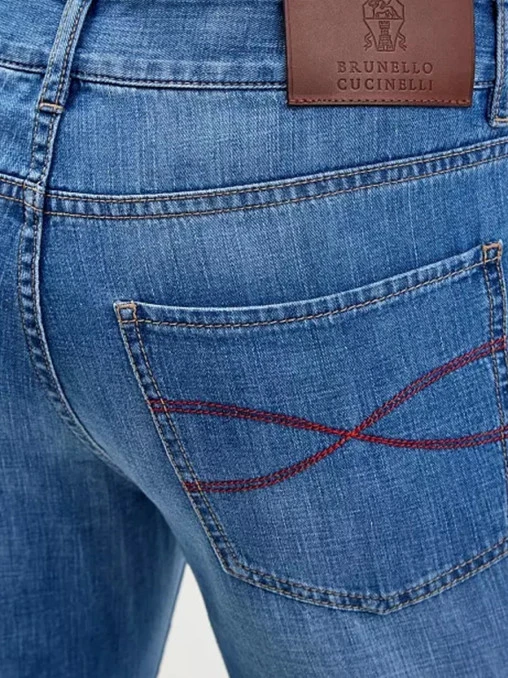 Джинсы хлопковые BRUNELLO CUCINELLI