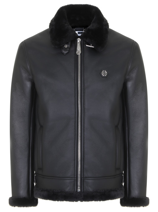 Дубленка из экомеха PHILIPP PLEIN