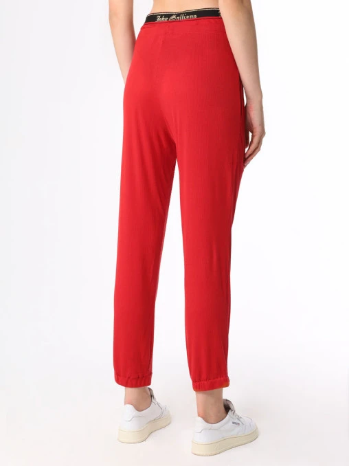 Брюки из модала JOHN GALLIANO