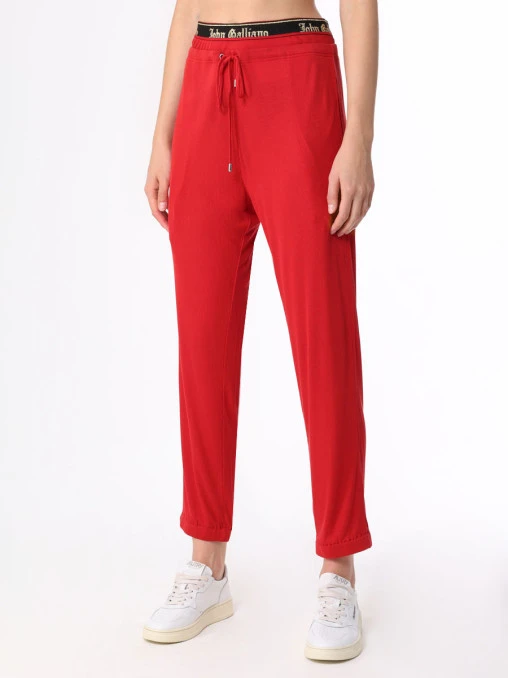 Брюки из модала JOHN GALLIANO