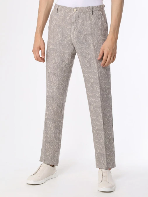 Брюки льняные ETRO