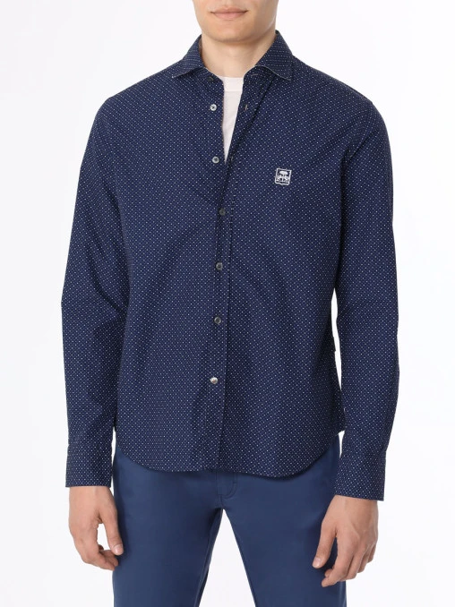 Рубашка Slim Fit хлопковая CORNELIANI
