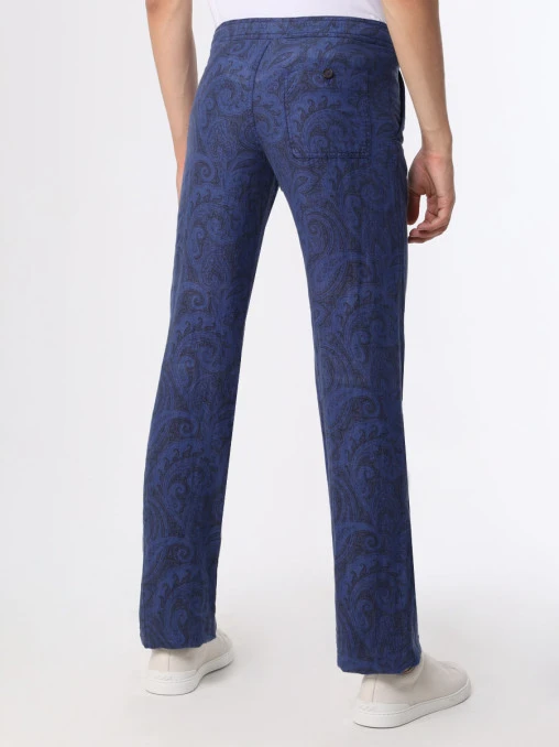 Брюки льняные ETRO