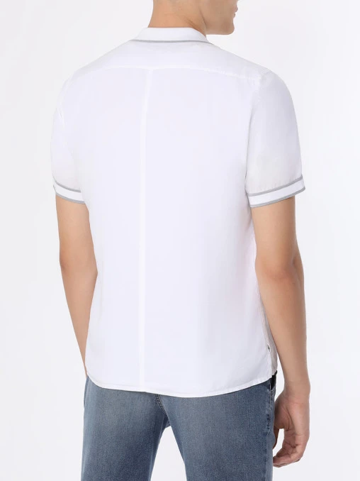 Рубашка Slim Fit однотонная CORTIGIANI