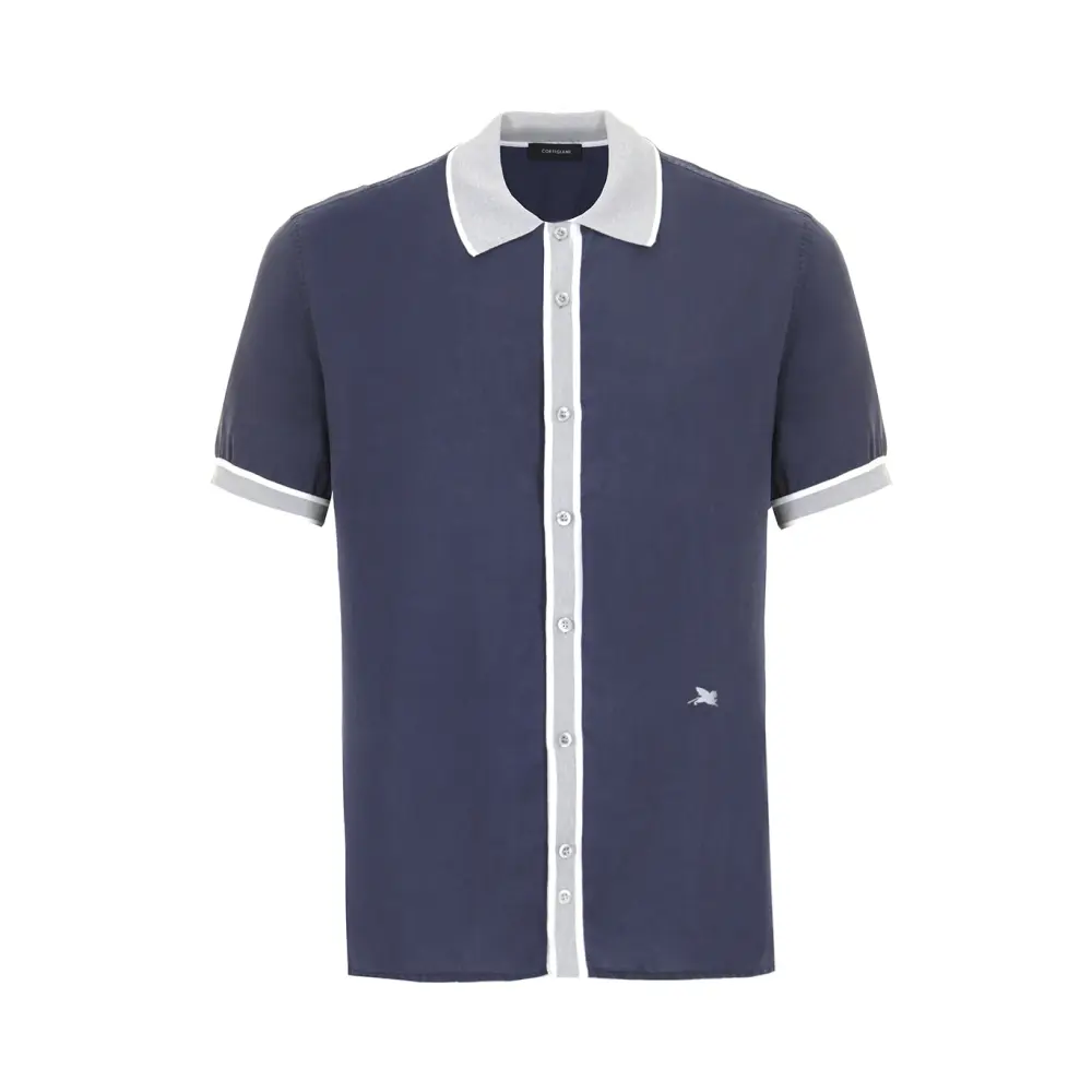 Рубашка Slim Fit однотонная