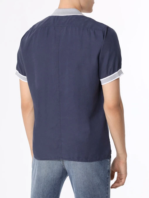 Рубашка Slim Fit однотонная CORTIGIANI