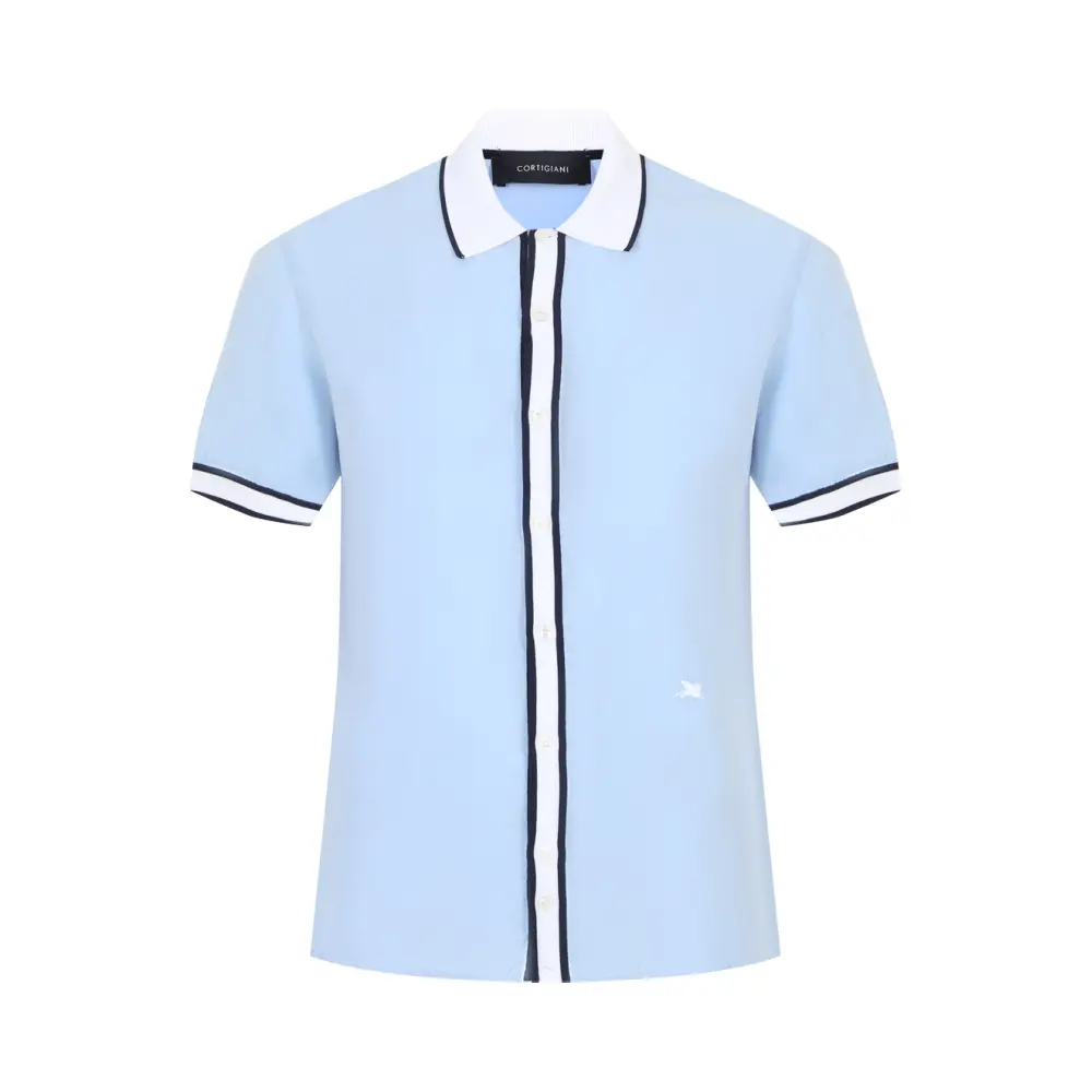 Рубашка Slim Fit однотонная