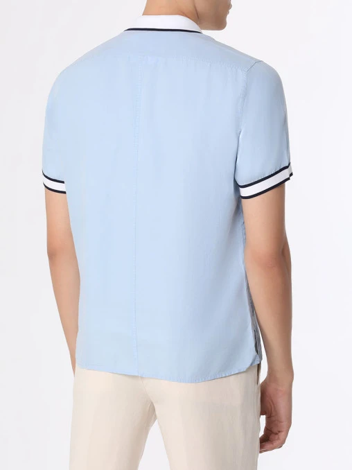Рубашка Slim Fit однотонная CORTIGIANI