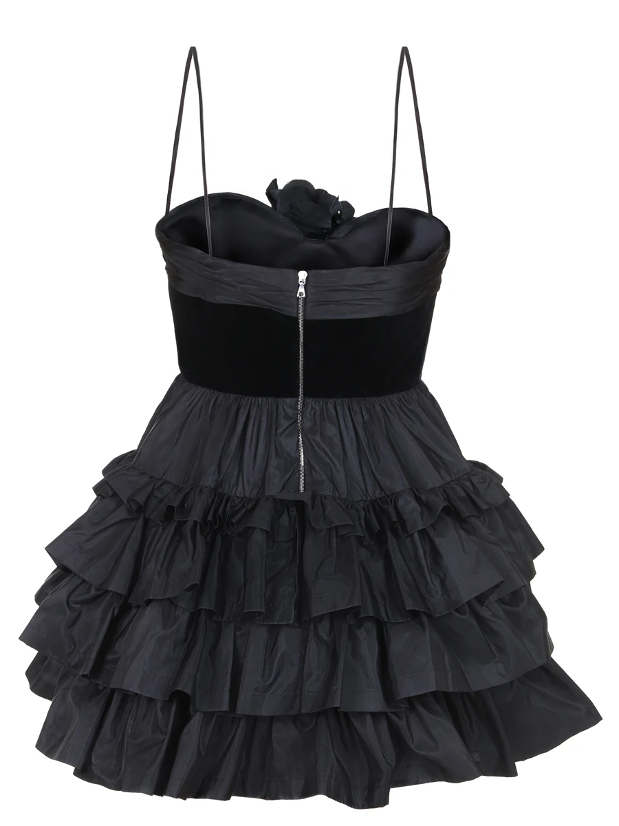 Платье из бархата и тафты