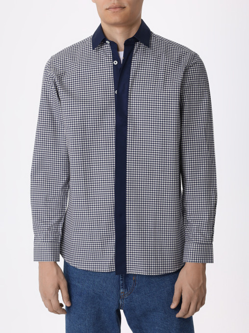 Рубашка Regular Fit хлопковая CANALI