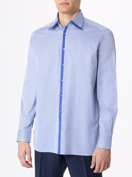 Рубашка Slim Fit хлопковая ZILLI