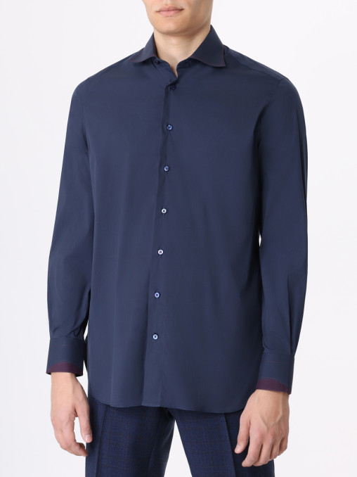 Рубашка Slim Fit хлопковая ZILLI