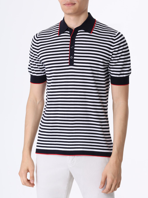 Поло хлопковое KITON