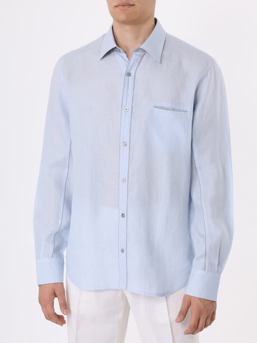 Рубашка Slim Fit льняная CORTIGIANI