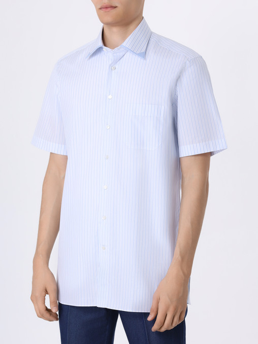 Рубашка Slim Fit хлопковая ZILLI
