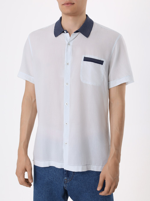 Рубашка Slim Fit из лиоцелла CORTIGIANI