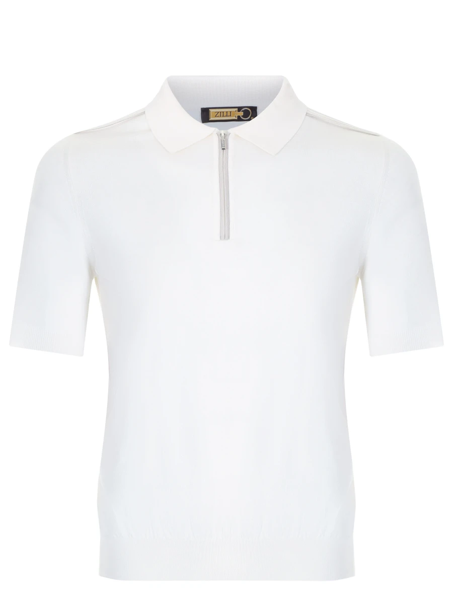 Поло из хлопка и шелка