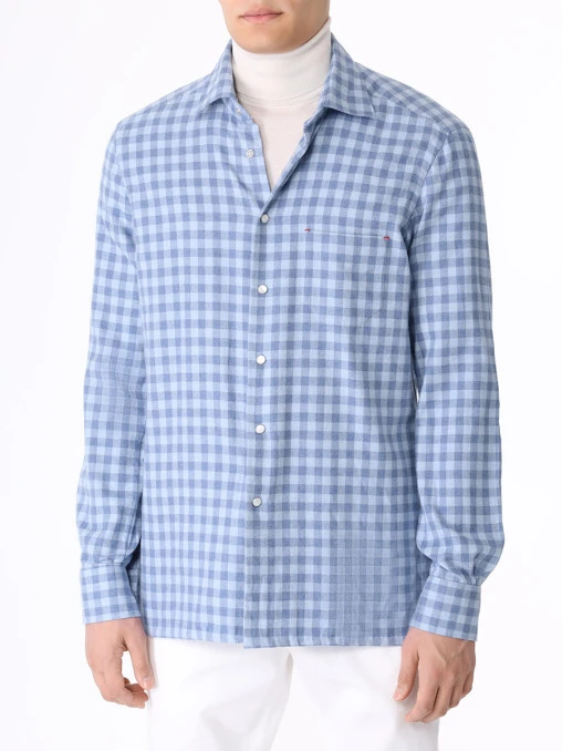 Рубашка Slim Fit хлопковая KITON