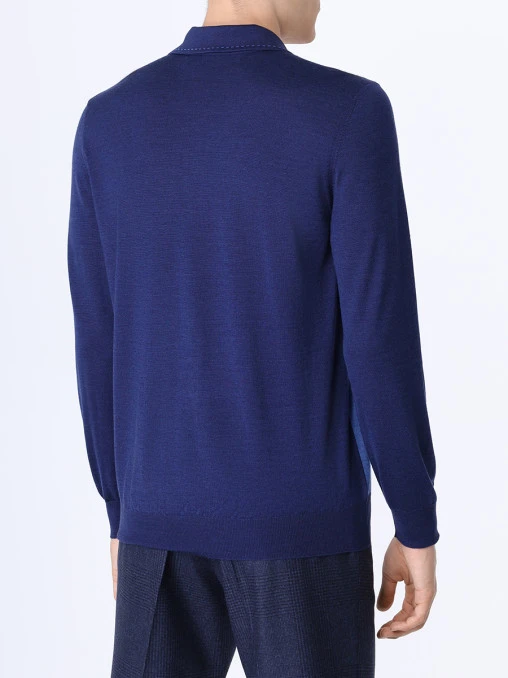 Поло шерстяное BERTOLO LUXURY MENSWEAR