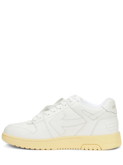 Кеды кожаные Out of Office OFF-WHITE