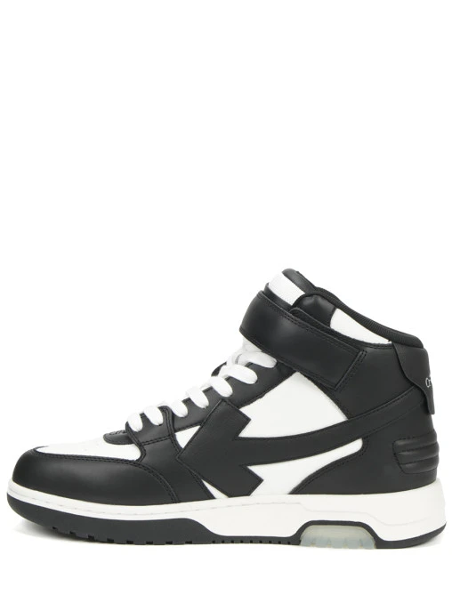 Кеды кожаные Out of Office OFF-WHITE
